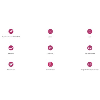 Adrien Lastic 6.6'' Silicone Dildo - Red