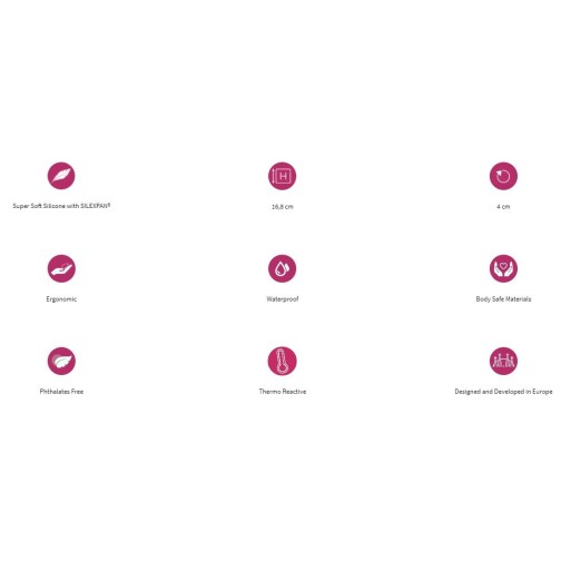 Adrien Lastic 6.6'' Silicone Dildo - Red