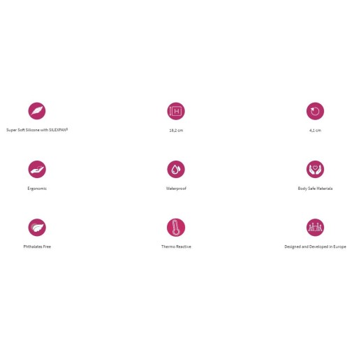 Adrien Lastic 7'' Silicone Dildo - Purple