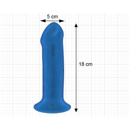 Adrien Lastic 7'' Silicone Dildo - Blue