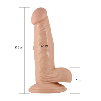 Lovetoy 7" Real Extreme Dildo - Flesh