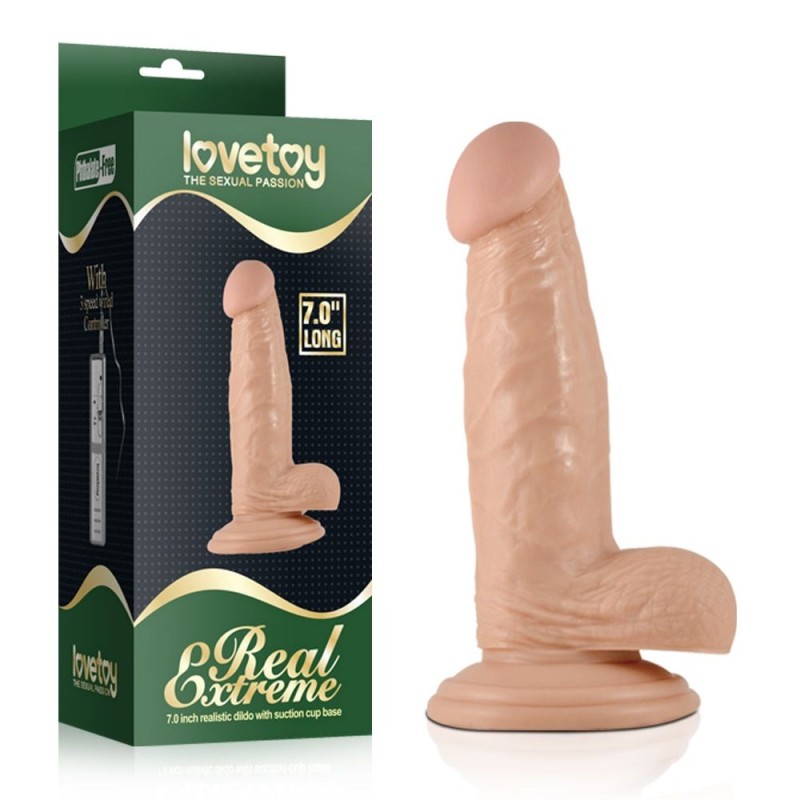 Lovetoy 7" Real Extreme Dildo - Flesh