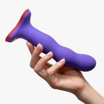 Fun Factory Bouncer Rumbling Dildo - Flashy Purple
