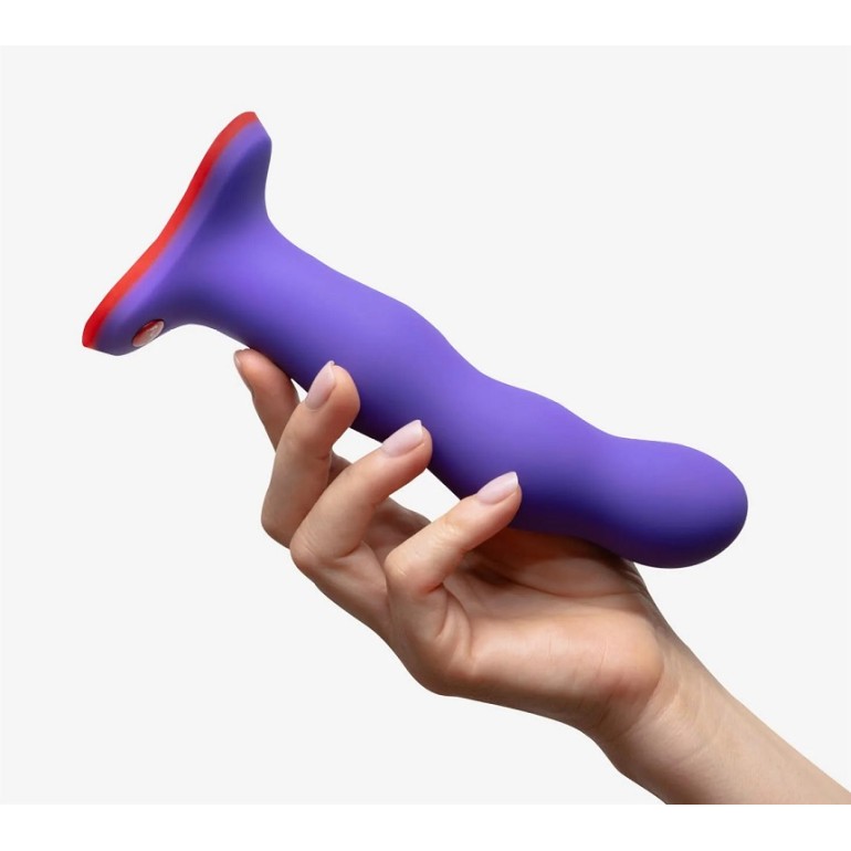 Fun Factory Bouncer Rumbling Dildo - Flashy Purple