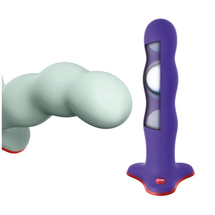Fun Factory Bouncer Rumbling Dildo - Flashy Purple