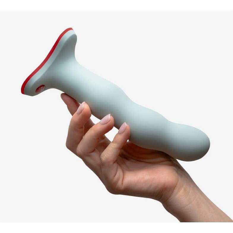 Fun Factory Bouncer Rumbling Dildo - Sage Green