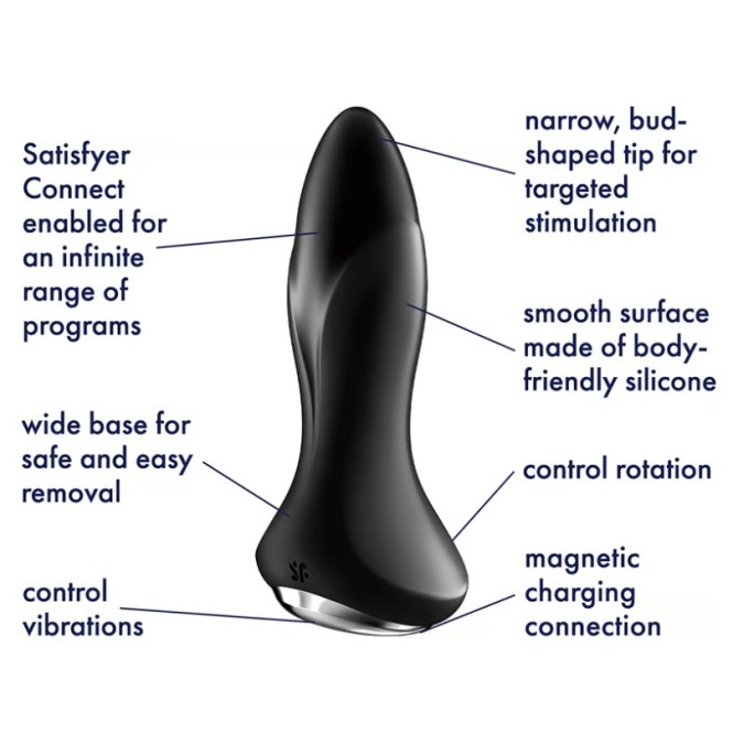 Satisfyer Rotator APP Plug 1 Plus - Black