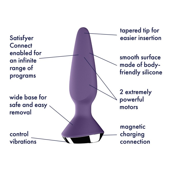 Satisfyer Plug-ilicious 1 Vibrator - Purple