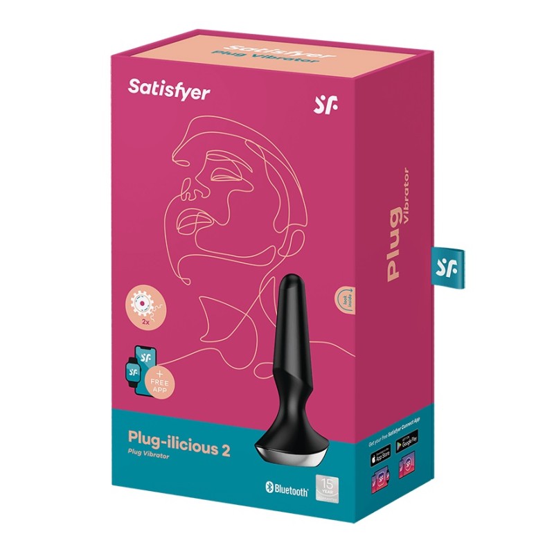 Satisfyer Plug-ilicious 2 Vibrator - Black