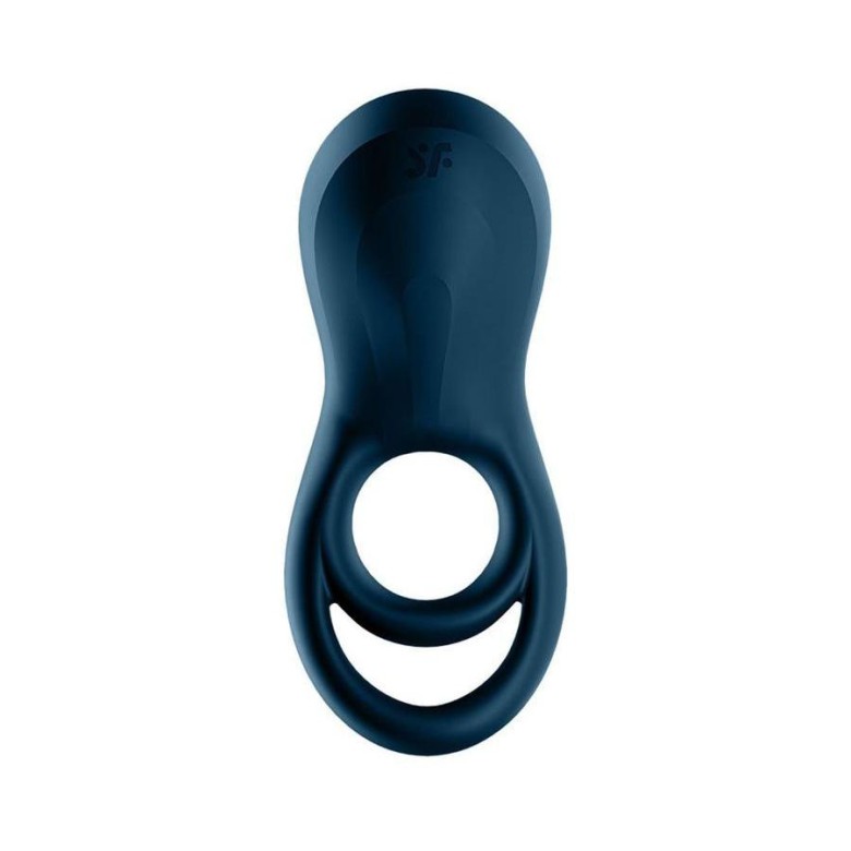 Satisfyer Epic Duo Ring Vibrator - Navy Blue