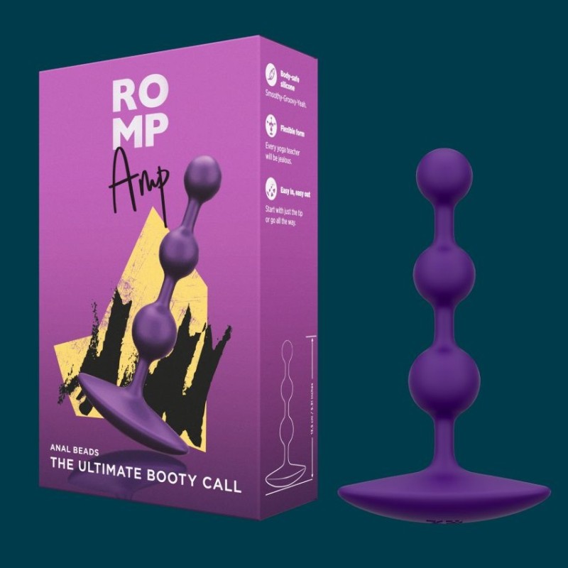 Romp Amp Anal Beads - Purple