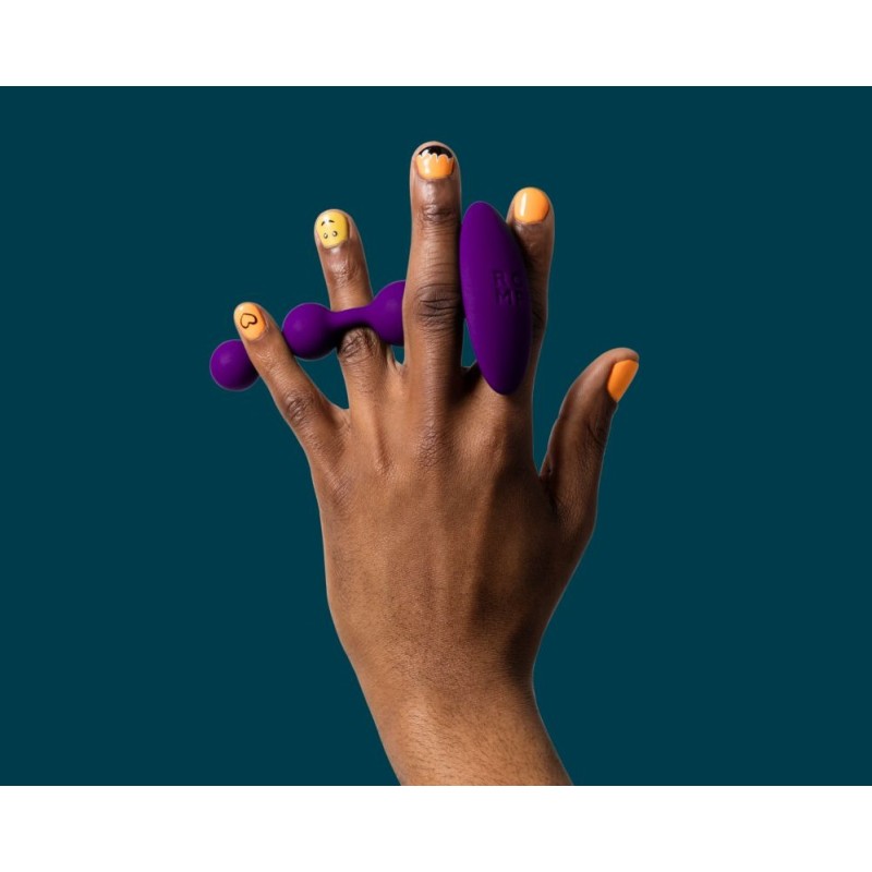 Romp Amp Anal Beads - Purple