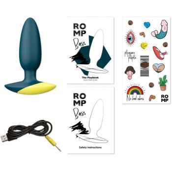 ROMP Bass Vibrating Anal Plug - Dark Green