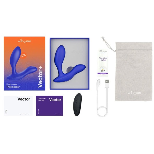 We-Vibe Vector Plus Vibrating Prostate Massager - Black