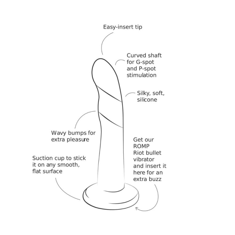 Romp Dizi Dildo - Red