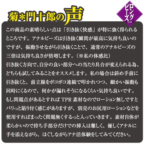 ToysHeart Anal Vibro Beads - Purple