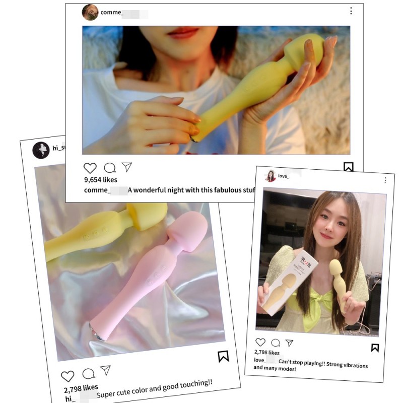 Drywell Blossom Wand Massager - Yellow