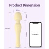 Drywell Blossom Wand Massager - Yellow