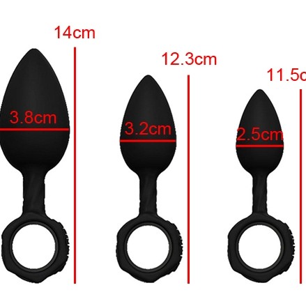 Bathmate Anal Training Vibro Plugs - Black