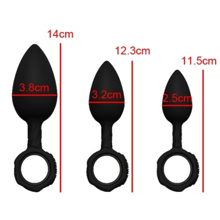 Bathmate Anal Training Vibro Plugs - Black