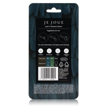 Je Joue Silicone Cock Ring - Maximum Stretch - Black