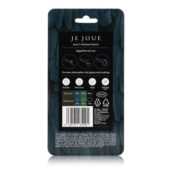 Je Joue Silicone Cock Ring - Maximum Stretch - Black