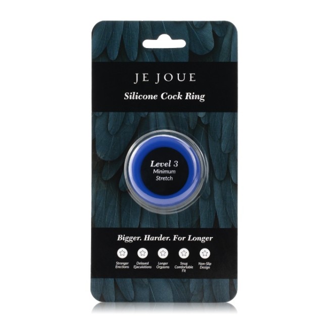 Je Joue Silicone Cock Ring - Maximum Stretch - Black