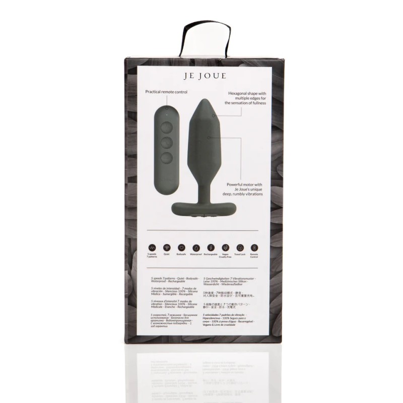 Je Joue Onyx Vibro Butt Plug - Black