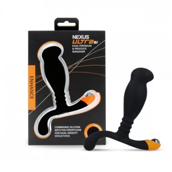 Nexus Ultra Si Prostate Massager w Metal Ball - Black