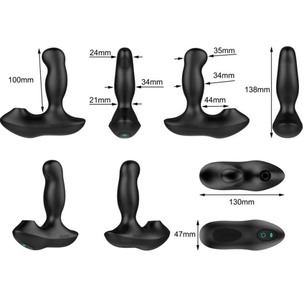 Nexus Revo Air Suction Prostate Massager - Black