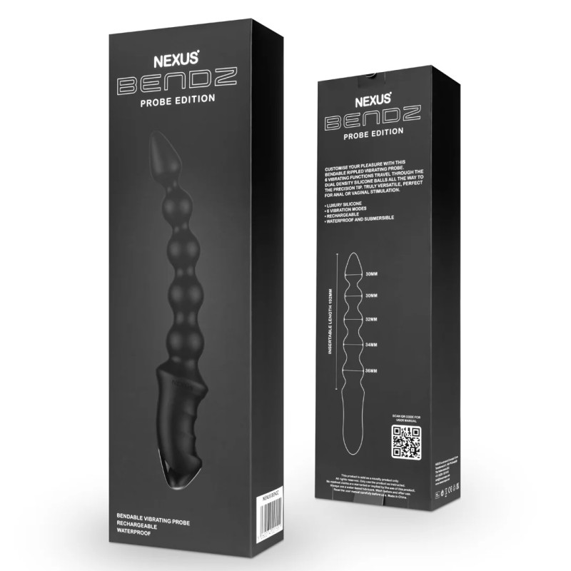 Nexus Bendz Anal Vibrator - Black