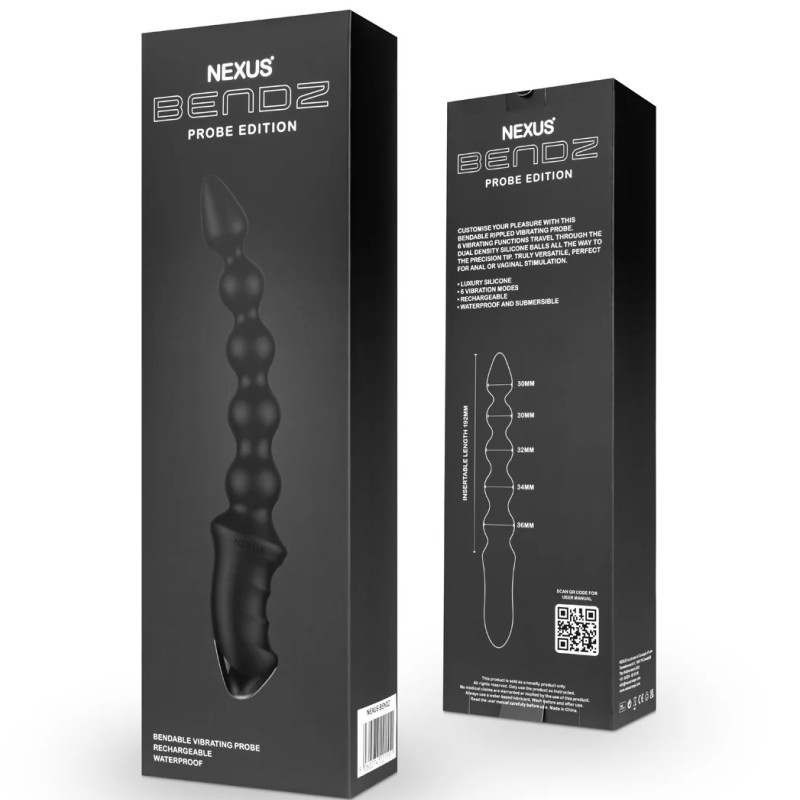 Nexus Bendz Anal Vibrator - Black