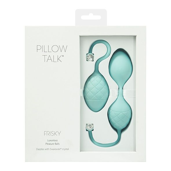 Pillow Talk Frisky Kegel Balls - Teal