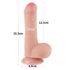 Lovetoy 7" Sliding Skin Dildo - Flesh