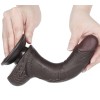Lovetoy 7.5" Curved Sliding Skin Dildo - Flesh