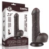 Lovetoy 7" Sliding Skin Dildo - Brown