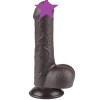 Lovetoy 7" Sliding Skin Dildo - Brown