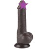 Lovetoy 7.5" Sliding Skin Dildo 13.2cm - Brown