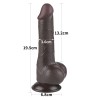 Lovetoy 7.5" Sliding Skin Dildo 13.2cm - Brown