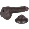 Lovetoy 7.5" Sliding Skin Dildo 13.2cm - Brown