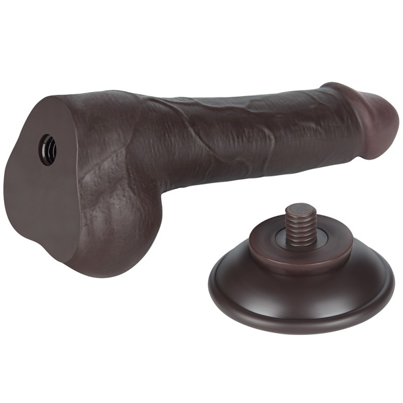 Lovetoy 7.5" Sliding Skin Dildo 13.2cm - Brown