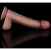 Lovetoy 9'' Dual Layered Natural Dildo - Brown