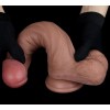 Lovetoy 9'' Dual Layered Natural Dildo - Brown
