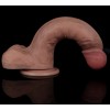 Lovetoy 9'' Dual Layered Natural Dildo - Brown