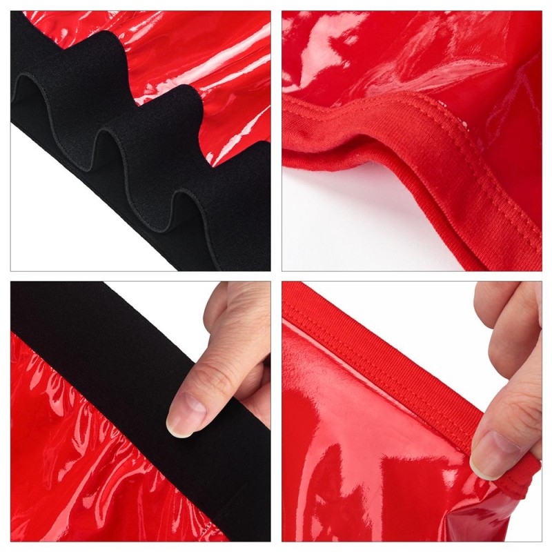 Lovetoy Chic Strap-On Shorts - Red - S/M