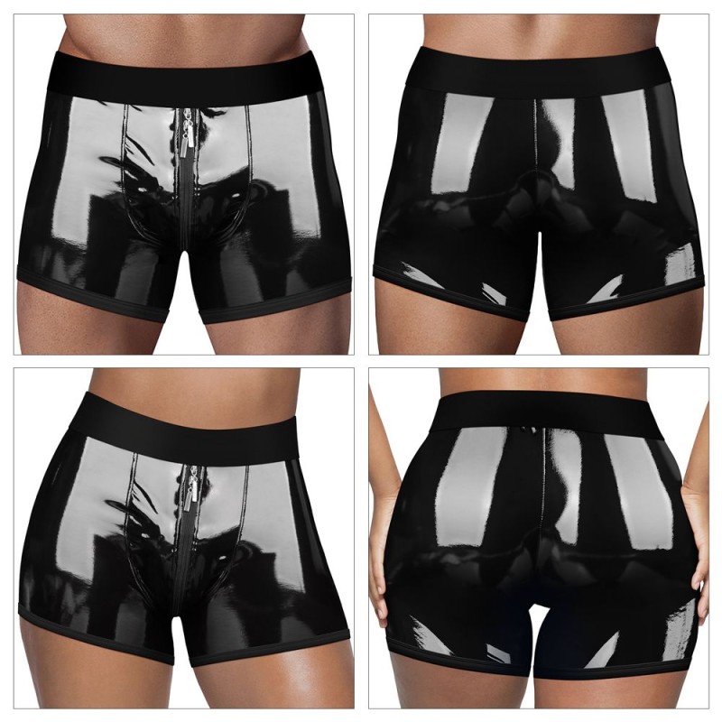 Lovetoy Chic Strap-On Shorts - Black - L/XL