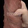 Lovetoy 10.5" XXL Dual Layered Cock - Brown