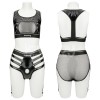 Lovetoy Rebellion Reign Harness Strap-On Set XS/S - Black