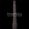 Lovetoy 16" Dual Layered King Sized Cock - Black