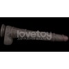 Lovetoy 16" Dual Layered King Sized Cock - Black